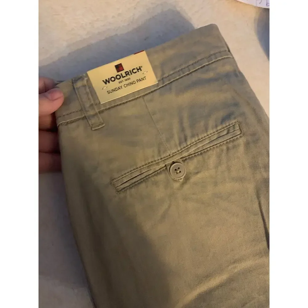 Woolrich nwt sunday chino crop pants tan woman’s size 6